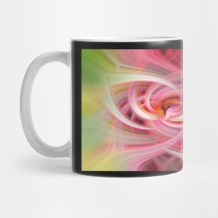 Pastel pink abstract twirl effect digital image Mug